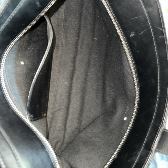 🔹 Burberry Vintage Wool and Leather Plaid Check Tote Bag - Picture 7 of 7